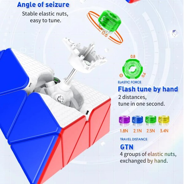 Pyraminx M 3X3X3 Magnetisk Speed Magic Cube 3X3 Stickerlös Professionell Twist Puzzle Pedagogiska Leksaker För Barn Pojkpresenter Core Standard