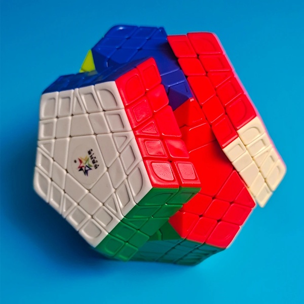 Yuxin Huanglong Gigaminx Magic Cube Stickerless 5X5 Dodekaeder Professionellt Hastighetspussel 12-sidig Megaminx Fidget Leksak Cubo Magico Gigaminx Cube