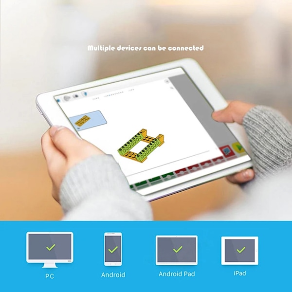Wedo 2.0 Utbildningsfunktioner DIY-delar kompatibla 45300 Wedo 2.0 Core Set Scratch 3.0 Byggklossar DIY-leksaker julklappar Core Set 1 Kit