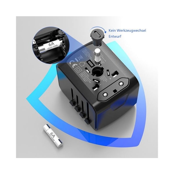 Reseadapter för hela världen, Universal resekontakt, Internationell adapter, Universaladapter
