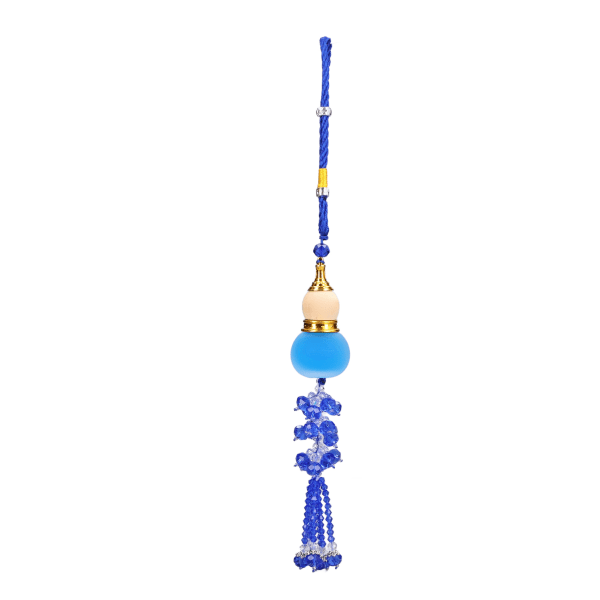 Hængende parfumevedhæng kalebassformet genanvendelig dekorativ luftfrisker til bilindretningsgaver Blå