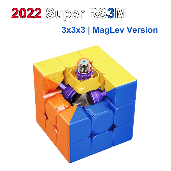 Super Rs3M Maglev Ball Core 3X3X3 Magnetisk Magisk Kub 3X3 Professionell Hastighetspussel Magisk Kub Barn Fidget Leksak Maglev version