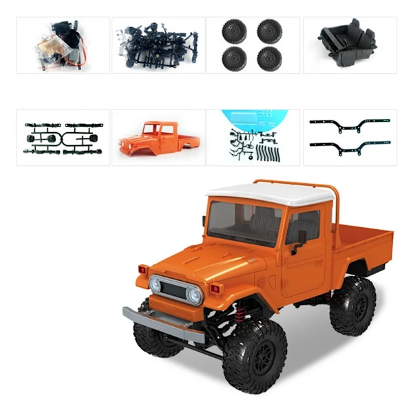 Mn modell mn45 kit rtr 1/12 2.4g 4wd rc bil crawler klättring 130 borstad motor sändare mottagare fordon för barn gåvor leksaker MN45K(.103)