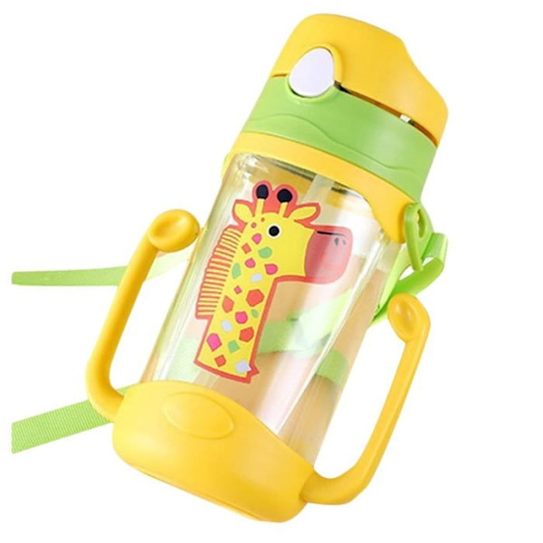 400 ml mugg babyvattenflaska läckagesäker mugg med handtag tecknad småbarnsmugg