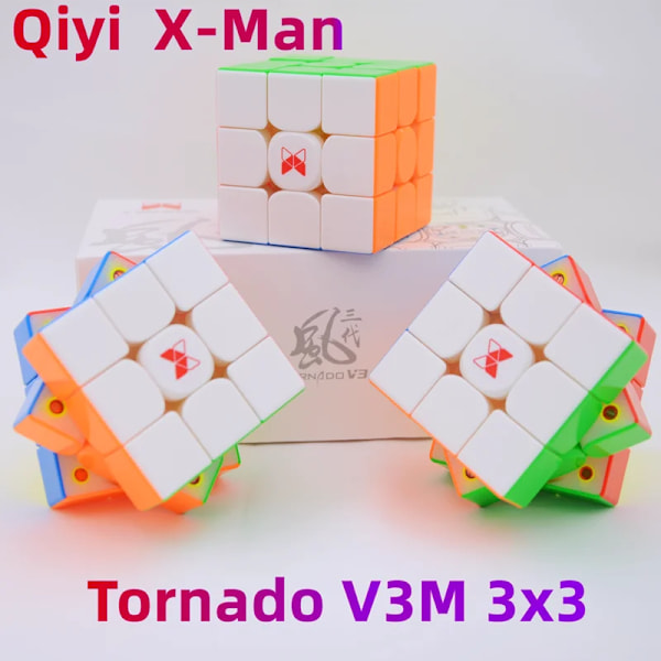 X-Man Tornado V3 M 3X3 Standard Magnetisk Kärna Speed Cube Xmd V3M Maglev 3X3X3 Magico Tävlingskub Pussel Gåvor Leksaker Flagship version