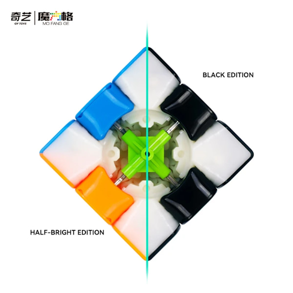 Thunderclap V3 M 3X3 Magisk Hastighetskub Klisterfri Professionell Fidget Leksak Thunderclap V3M Cubo Magico Pussel Magnetic V3M