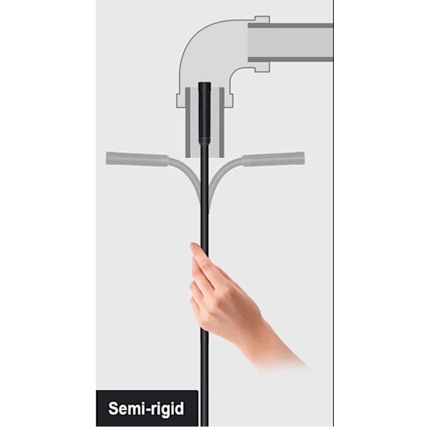 1200p WiFi-endoskopkamera, vattentät inspektionskamera, mini-kamera, USB-industriendoskop, bilkamera för iPhone, Android-smarttelefon Semi-Rigid cable 1M