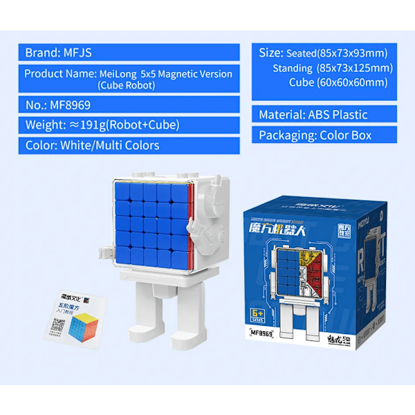 Magisk Kub Robot 2X2 3X3 4X4 5X5 Magnetisk Och Icke-Magnetisk Version Professionella Pusselleksaker För Barn Cubo Magico 5x5  MAGNTEIC