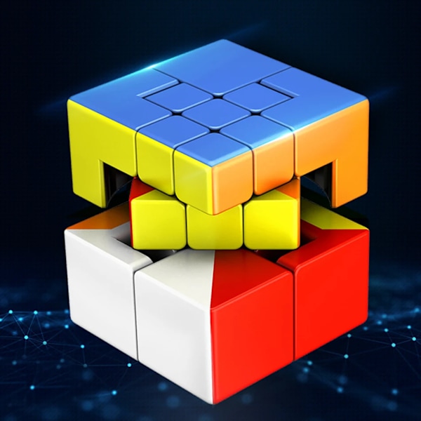 Puppet 2X2 3X3 Bandagerad Magisk Kub 2X2X2 3X3X3 Cubo Magico Mixup Speed Cube Pussel Utmaning Leksaker för Barn Nyaste Puppet One