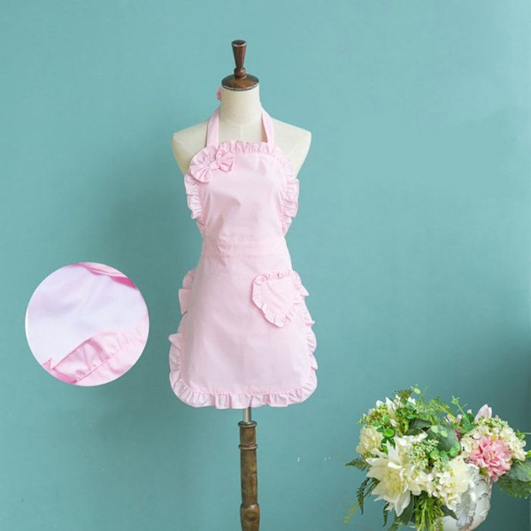 Sött förkläde för flickor och kvinnor (rosa)