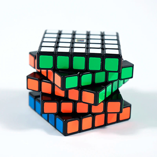 5X5 Magisk Speed Cube Mfjs Stickerless Professionella Barnleksaker 5X5 Cubo Magico Pussel Stressreducerande Leksak black