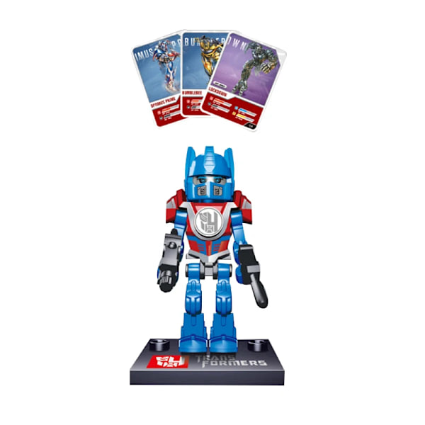 8-pack Deformationsrobotar Actionfigurer Byggklossar Set Transformerbilar Klossleksak för Barn Födelsedagspresenter för Pojkar 8pcs