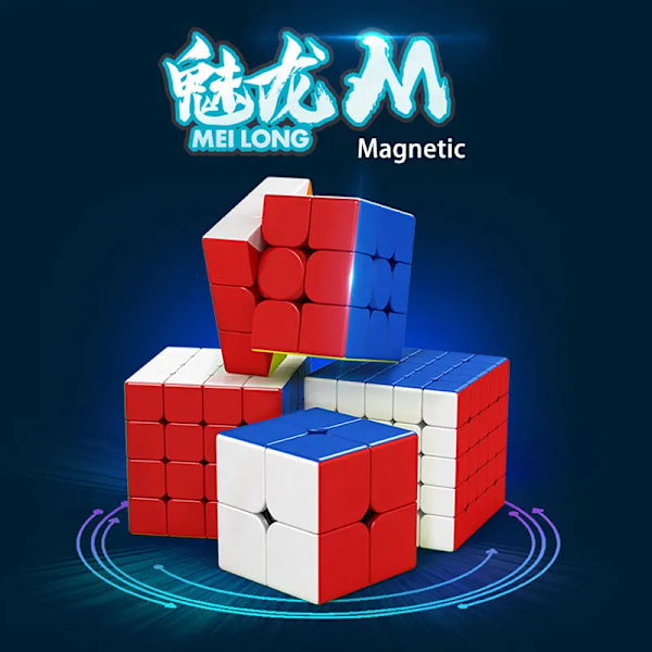 M Magnetisk Version 2X2 3X3 4X4 5X5 Magisk Kub Leksak Magnetisk Klassrum M Hastighetspussel Leksaker Pedagogisk Leksak C5