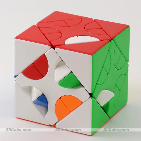 Skew Cube 3X3 Mixup Magiskt Pussel Stickerless 6 Sidor Hunyuan Vridande Cubo 1 2 3 Professionellt Pedagogiskt Leksaksspel Mxup Skew 1and2and3