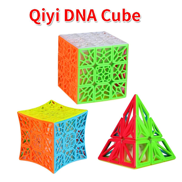 Dna Kub 3X3 Magisk Kub Plan Konkav Klisterfri Dna 3X3X3 Pyraminx Fidget Leksak Antistress Pyramid DNA Concave 3x3