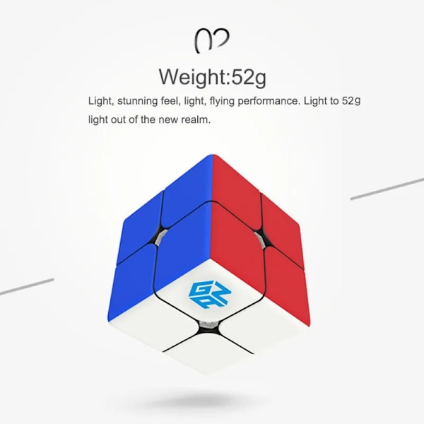 249 V2 Magic Speed Cube 2X2 249 Professionell Mini Pocket Cube V2 Kub Stickerless Puzzle Cube 249 V2