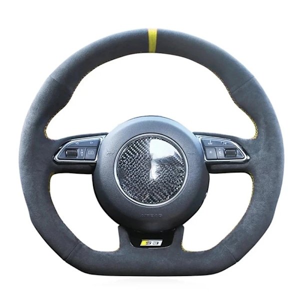Handsydda svarta mockarattöverdrag för Audi S1 8X S3 8V Sportback S4 B8 Avant S6 C7 S5 8T S7 G8 RS Q3 8U SQ5 8R style 3
