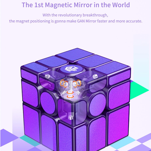 Mirror M UV-belagd Magnetisk Magisk Kub 3X3X3 3X3 Professionell Hastighetspussel Fidget Leksak för Barn Special Magnet Cubo Magico Mirror M UV