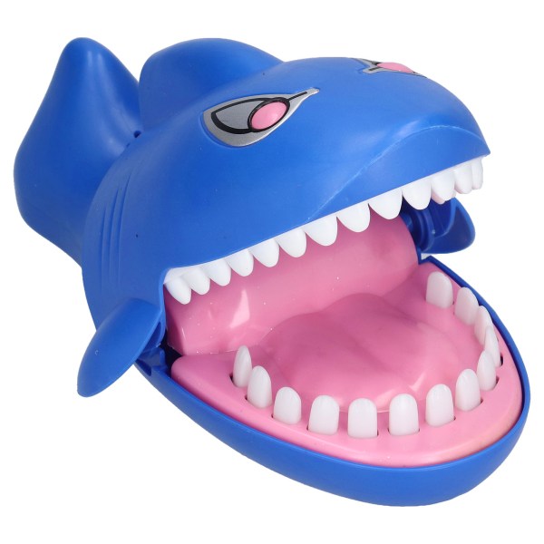 Shark Bite Game Bide Finger Presser Haj Tænder Trick Legetøj med let latter til børnefest