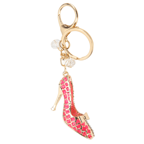 Nyckelringar Kvinnor Höga klackar Form Kompakt Elegant stil hänge för handväska dekoration Rosa
