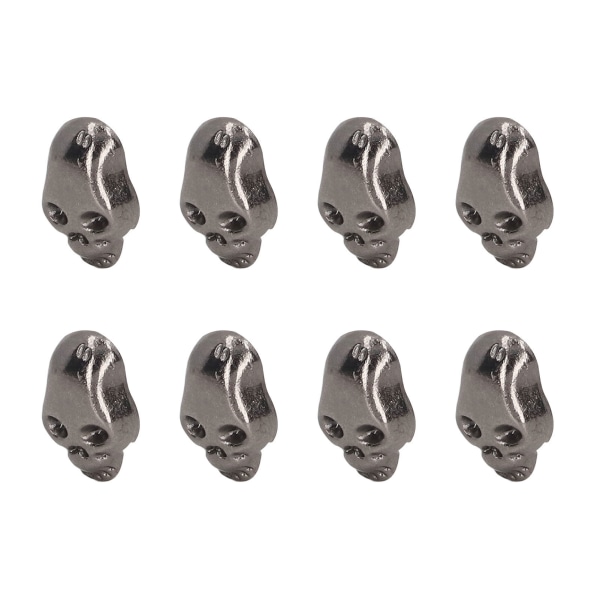 150 set Skull Nitar Punk Style DIY Ghost Head Nitar Läder Hantverk Dekoration för skor Klädväskor Silver Svart