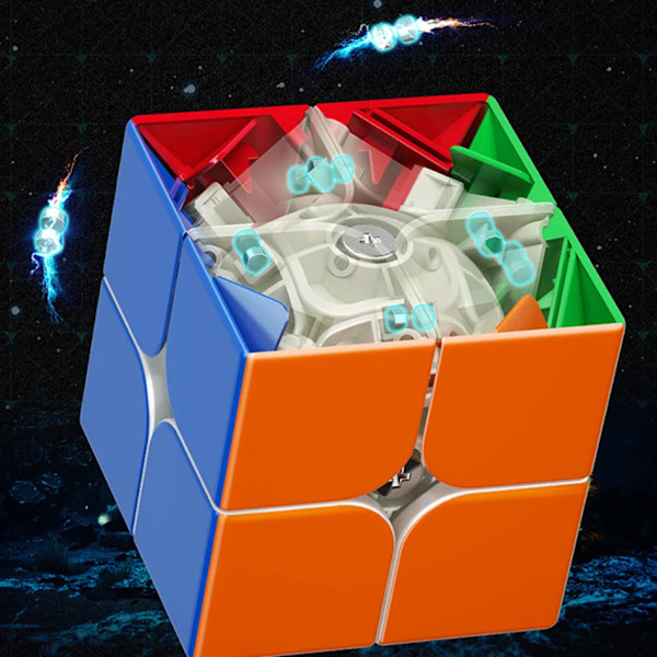 Rs2M V2 M Magnetisk Magisk Speed Cube Stickerless Professionella Fidget Leksaker Rs2M V2 Cubo Magico Pussel RS2M 2020