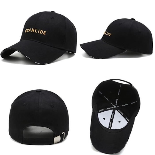 Broderad baseballkeps utomhus justerbar solhatt för män kvinnor - Beige
