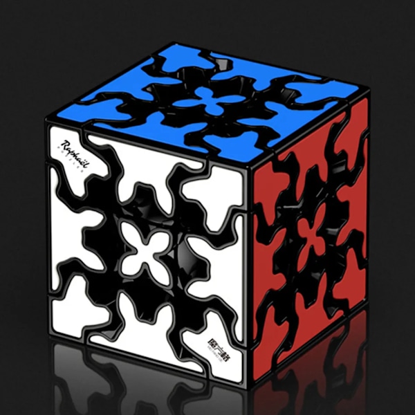 Gear 3X3 Pyraminx Magic Speed Cube Stickerless Professionella Fidget Leksaker Gear Ball Cubo Magico Carzy Gear Cylinder gear cylinder