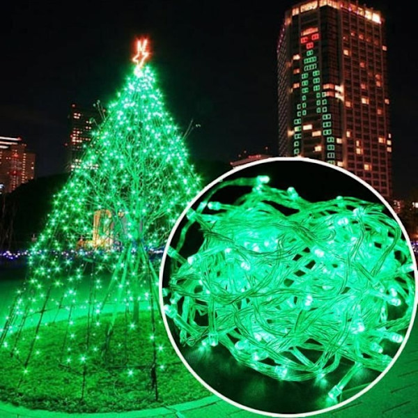 30M 300 LED Utomhus Inomhus Ljusslinga Jul Fairy Light Party Bröllopsdekoration Jul - Grön