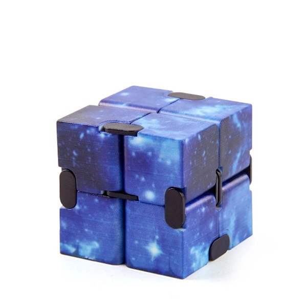Infinity Magic Cube Fyrkantiga Pussel Leksaker Lindra Stress Handspel Fyrhörns Labyrint Leksaker Barn Vuxen Dekompression White