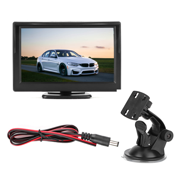 5-tums bil HD TFT LCD-skärm 2CH AV-ingång videospelare för omvändning Utan kamera