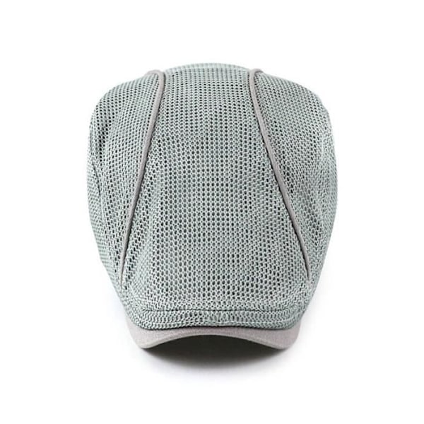 Keps, Tohuiyan Sommar Newsboy Kepsar För Män Andningsbara Mesh Baskrar Hattar Casual Boina Hombre - Typ Kaffe