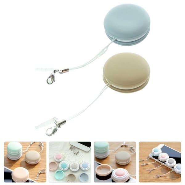 Set med 2 Macaron-formade rengöringsdukar för glasögon