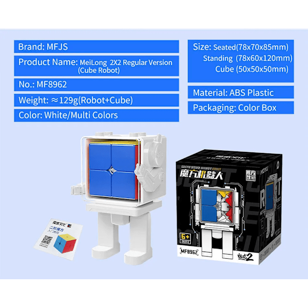 Magisk Kub Robot 2X2 3X3 4X4 5X5 Magnetisk Och Icke-Magnetisk Version Professionella Pusselleksaker För Barn Cubo Magico 2x2 NO MAGNTEIC