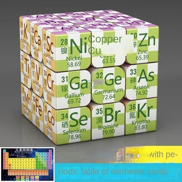 Periodiska systemet Kreativ Tredje Steg Fjärde Steg Barnpussel Magisk Kub Leksak Matematik Högstadiepresent Type 5