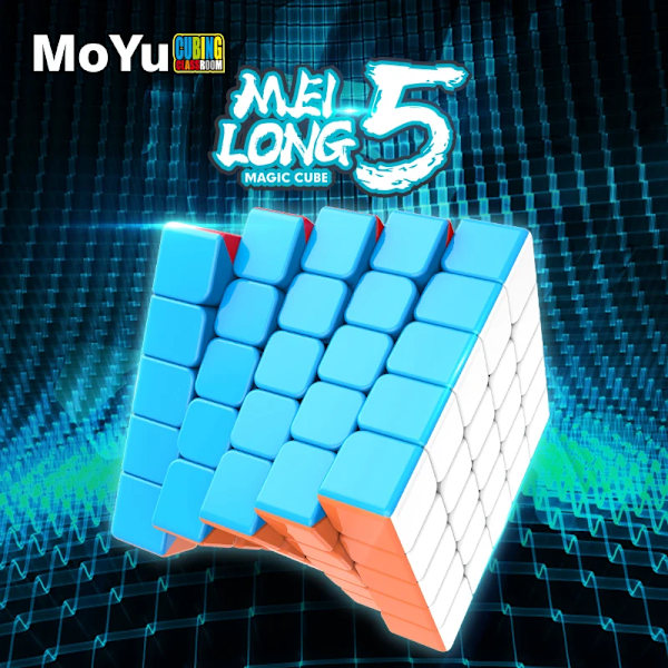 5X5 Magisk Speed Cube Mfjs Stickerless Professionella Barnleksaker 5X5 Cubo Magico Pussel Stressreducerande Leksak Macaron