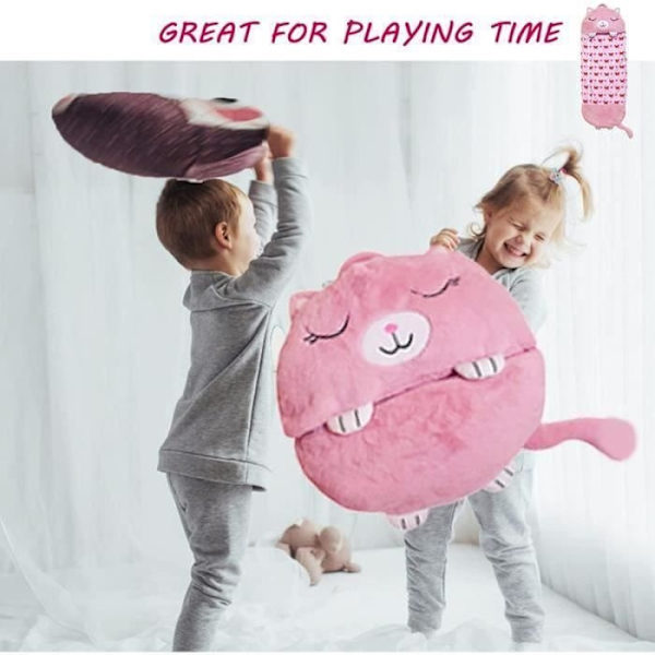 Sovsäck - Pimpimsky - M121 - 180X70 Cm - Bomull - För Barn Flickor Pink