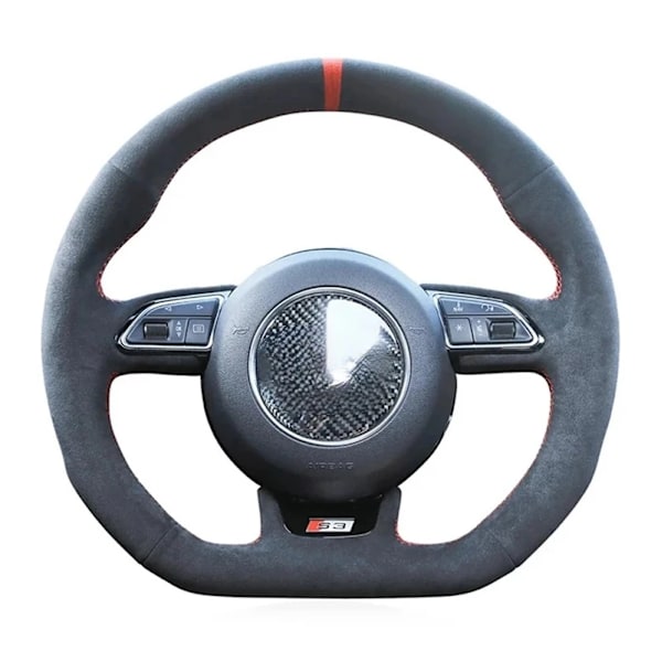 Handsydda svarta mockarattöverdrag för Audi S1 8X S3 8V Sportback S4 B8 Avant S6 C7 S5 8T S7 G8 RS Q3 8U SQ5 8R style 3