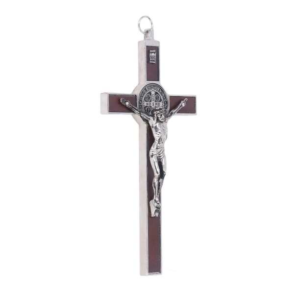Jesus Kristus krucifix katolsk Jesus kors väggdekoration metall kors hänge för vardagsrum sovrum Dörröppning S