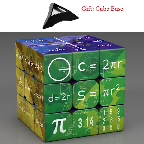 3X3X3 Magisk Puzzle Kub Matematik Kemi Element Fysisk Barn Puzzle Kub Med Bas Magico Cubo Barnpresenter Pedagogiska Leksaker Math1