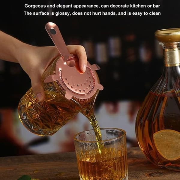 Roséguldfärgad cocktail sil i rostfritt stål