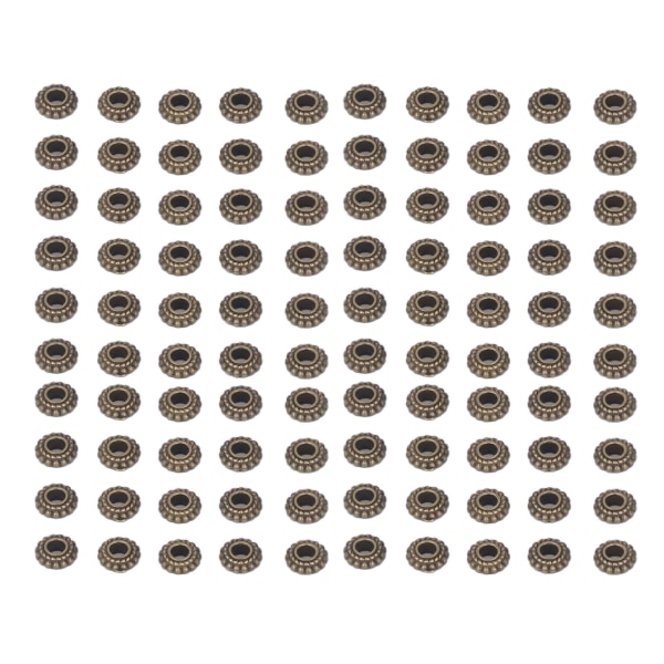 100 stk antikke bronze spacer perler 3 mm huldiameter DIY håndværk zink legering spacer perler til vedhæng smykker