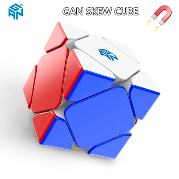 Magnetisk Kub Skew Kub Kuber 3X3X3 Magisk Kub Professionell Tävlings Speed Cube Pussel Kub Skew Uv Edition Core Edition