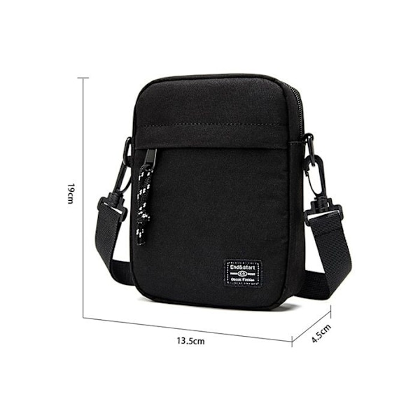 Liten crossbody-väska för män, liten hängande axelväska för män