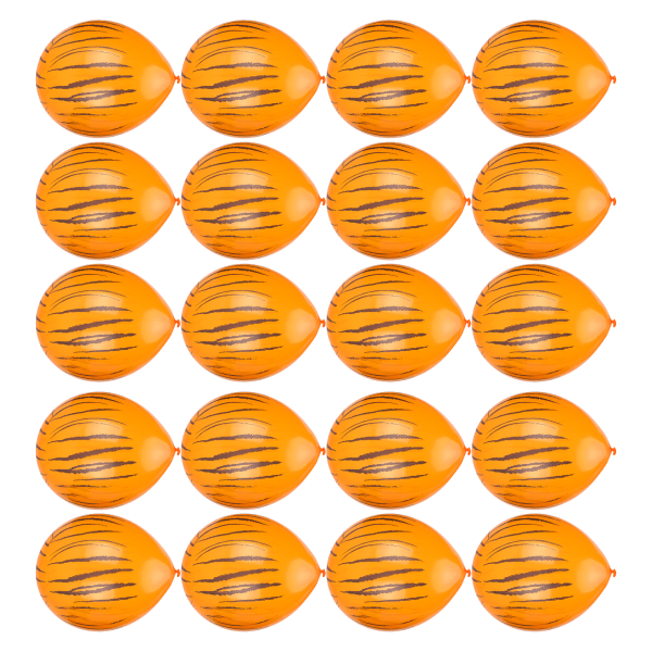20 stk dyremønster balloner runde latex balloner dekoration til fødselsdag/festOrange til zebra mønster