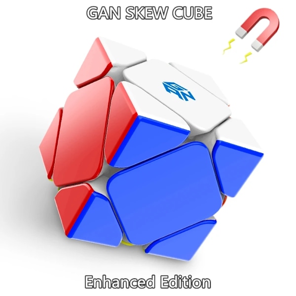Magnetisk Kub Skew Kub Kuber 3X3X3 Magisk Kub Professionell Tävlings Speed Cube Pussel Kub Skew Uv Edition Enhanced Edition