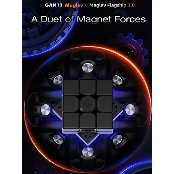 13 Maglev Fx Magnetisk Magisk Speed Cube Stickerless Professionell 13 Maglev Fidget Leksaker Cubo Magico Pussel 13 maglev fx