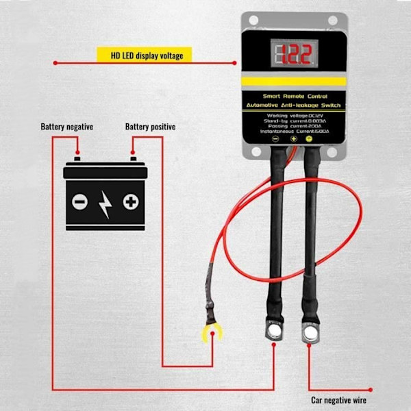 Batteribrytare Batterifrånskiljare 12V Batteriströmbrytare För Båtar Lastbilar, Husbilar, Släpvagnar