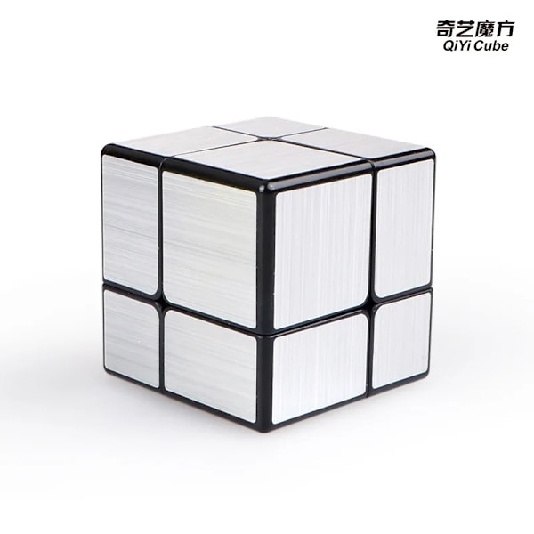 [Picube] Magic Cube Set 2X2 3X3 4X4 5X5 Pyramid Skewb Megaminx Maple Leaf Mastermorphix Speed Cubo Magico För Barn 2x2 Mirror Silver