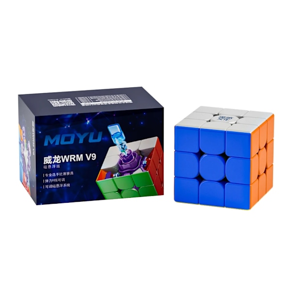 !Nytt! [Funcube] Wellong V9 3X3X3 Magic Cube Weilong Wrm Maglev Ball-Core Uv 3X3 Professionell Magnetisk Magic Cube MagLev Version